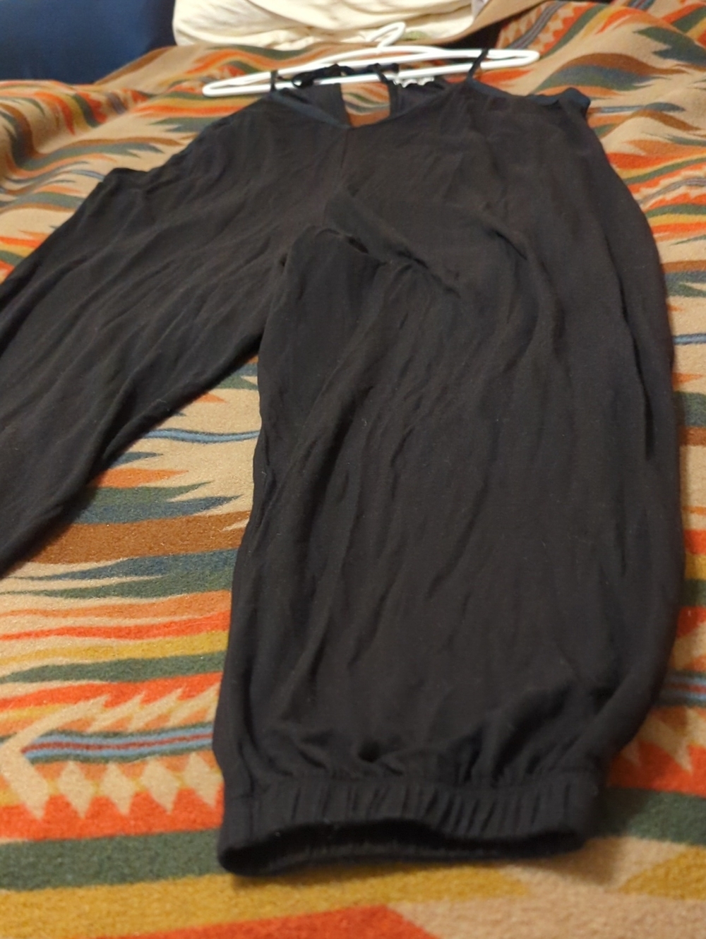 Johnny Was Calme Knit V-Neck Halter Jumpsuit, Black, Size XL - Picture 10 of 15